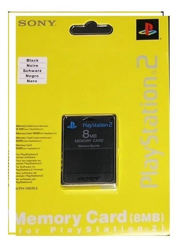 Sony Memory Card 8 Mb Playstation 2 Ps2 Original 