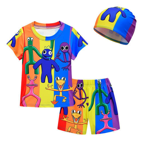 Traje De Baño Con Diseño De Roblox Rainbow Friends P/niños