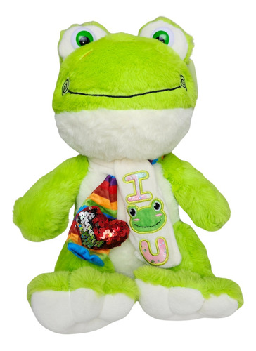 Peluche Rana I Love U, 30 Cm