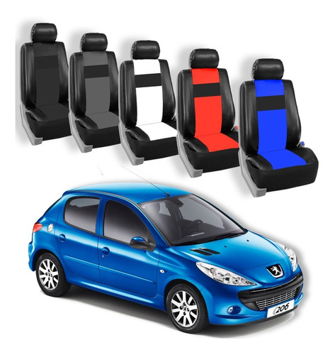 Fundas Cubre Asientos Auto Cuero Ecologico Peugeot 206 Easy.