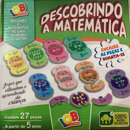 Jogo Infantil Didático Descobrindo a Matemática Jogo de Encaixar