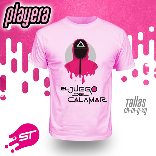 Imagen 1 de 2 de Playera El Juego Del Calamar Con Envio  Cala-006