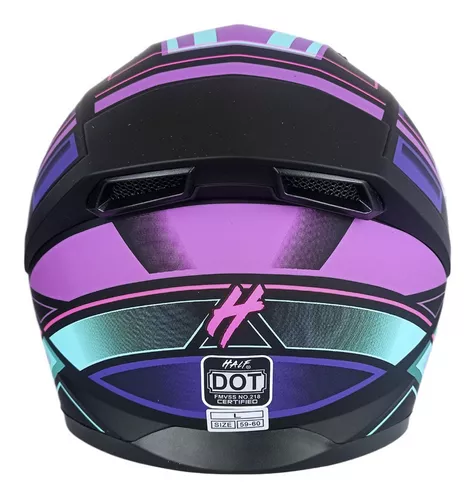 Casco Moto Mujer Cerrado Deportivo Con Lentes Incluidos Dot