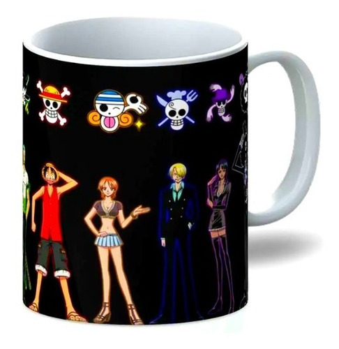 Mug Anime One Piece - Taza De Los Mugiwaras Para Otakus