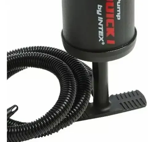 Bomba De Ar Manual Intex Com 3 Bicos Double Quick Grande Cor Preto