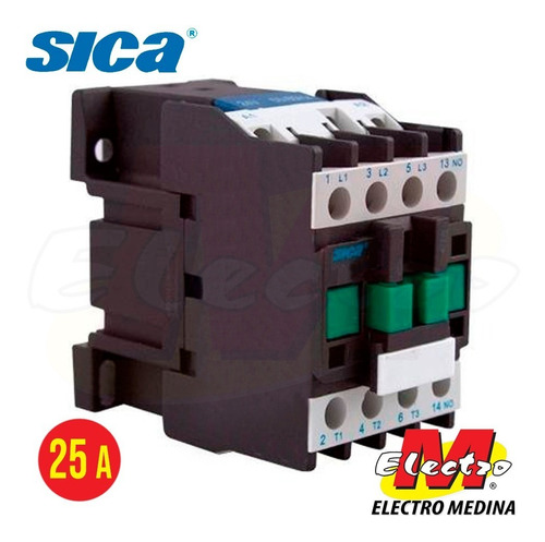 Contactor 25a  1na 24v Ctr-2510 Sica Electro Medina