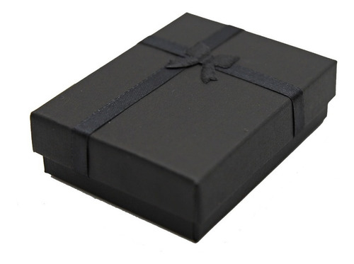 Set 12 Cajas De Regalo Negra 7x9 Cms Para Conjunto De Joyas