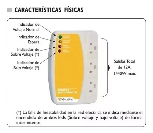 Protector De Voltaje Computadoras Impresoras/electrónicos