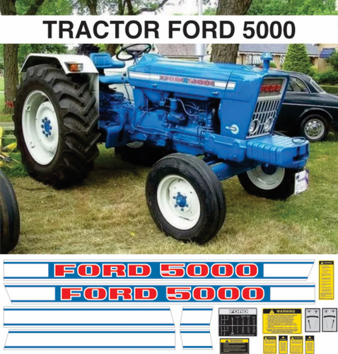 Kit Calcomanias Restauracion Tractor Agricola Ford 5000