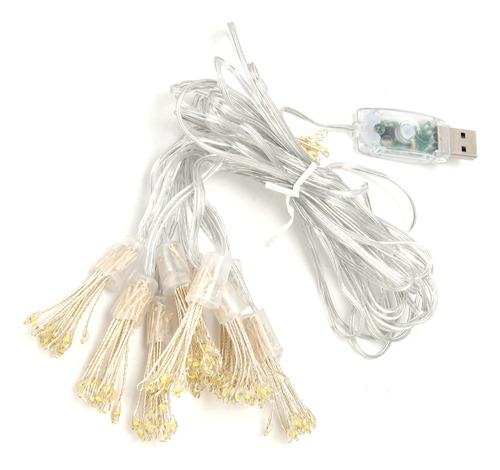 Nuevo Cadena Led De 150 Luces Led Con Forma De Flor, Usb,