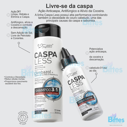 Shampoo E Tonico Anticaspa Suave Fragrance 0 Caspa