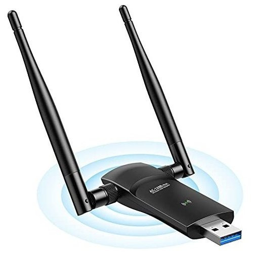 Adaptador Wifi Usb Para Pc L-link 1200mbps Dual 5dbi -negro