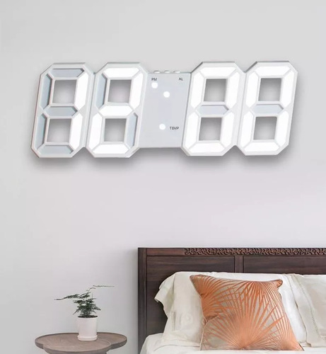 - Reloj De Pared Led 3d, Reloj Digital De Diseño Moderno