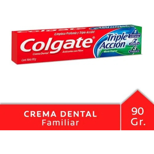 Pasta Dental Colgate Triple Acción 90g Pack X3