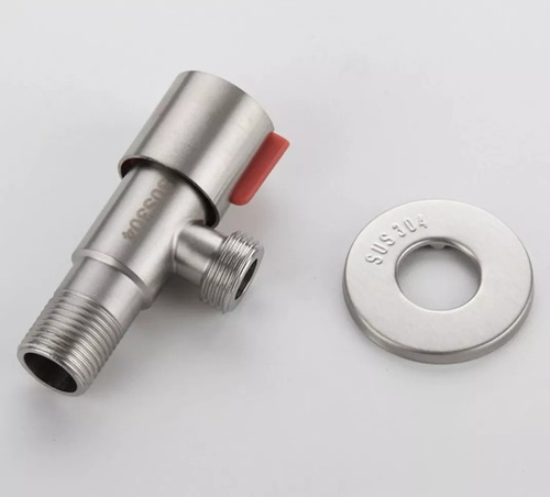 Llave De Paso Angular Roja 1/2 - 5 Unidades