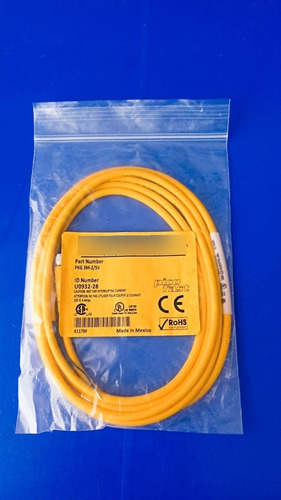 Turck Pkg 3m-2/sv Cable De Conexión 3 Pin 2 Metros