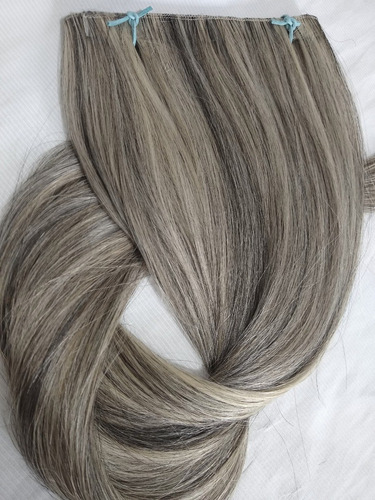 Cabelo Humano Loiro Claro Fita Adesiva 100g 40cm Mega Hair