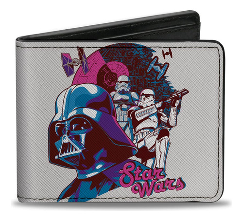 Billetera Plegable Star Wars Con Diseño Darth Vader Y Stormt