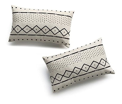 Hofdeco Decorativos Funda De Almohada Lumbar Peso Pesado