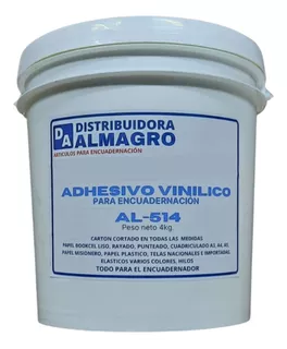 Adhesivo Cola Vinílica Para Encuadernación N°514 X 4 Kg.