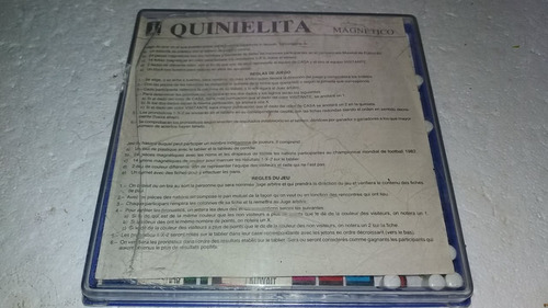 Quinielita Magnetica Del Mundial 1982 