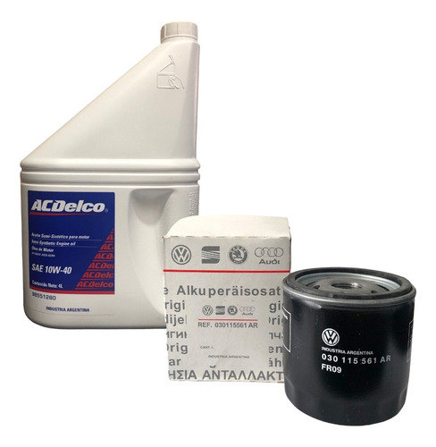 Kit Filtro Aceite Original Cross Fox + Aceite 10w40 Acdelco