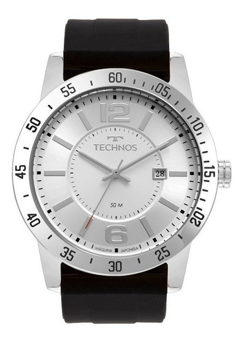 Relógio Technos Masculino Preto Prata 2115mul/8k Original