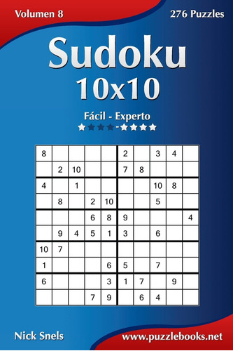 Libro : Sudoku 10x10 - De Facil A Experto - Volumen 8 - 2...