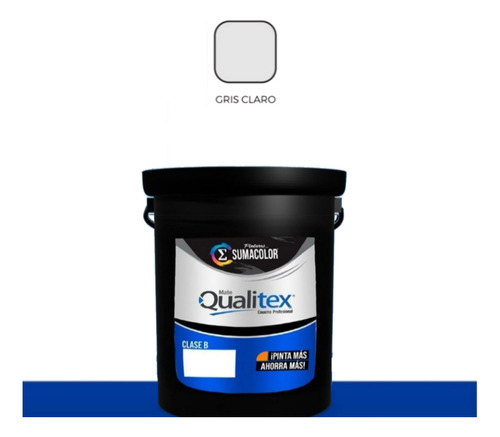 Cuñete Gris Claro Pintura Qualitex Sumacolor Clase B