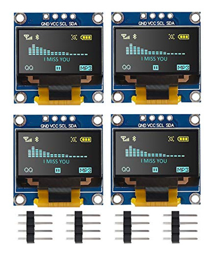 Módulo De Pantalla Oled Makerfocus I2c Iic 128x64 0.96 Pu