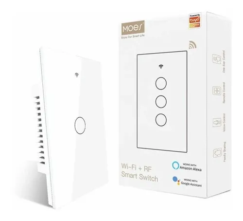 Apagador Inteligente Wifi 1 Bot n Compatible Alexa Y Google