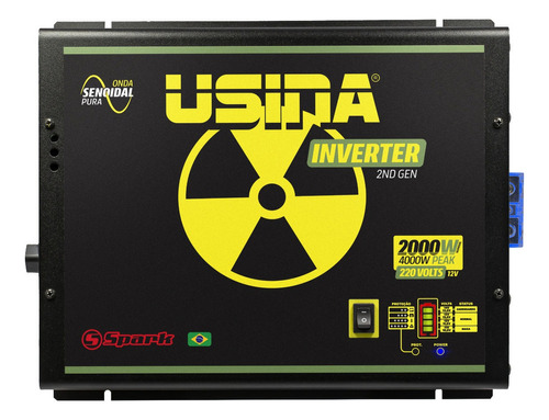 Inversor Tensão Senoidal Usina 2000w 12 Volts 220v Onda Pura