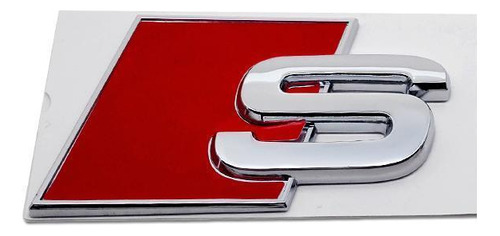 1 Emblema S Traseiro Audi S1,s3,s4,s5,s6,s7,s8 Todos