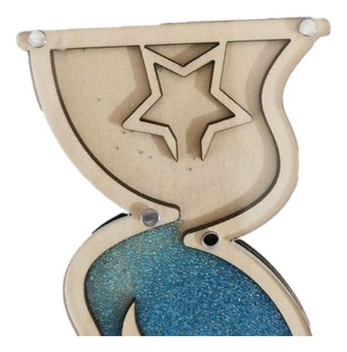 2 Accesorio De Tablero Ocupado 7cmx9cm Reloj De Arena Azul
