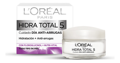 Crema Humectante L'oréal Paris Hidra total5 Antiarrugas, 50ml