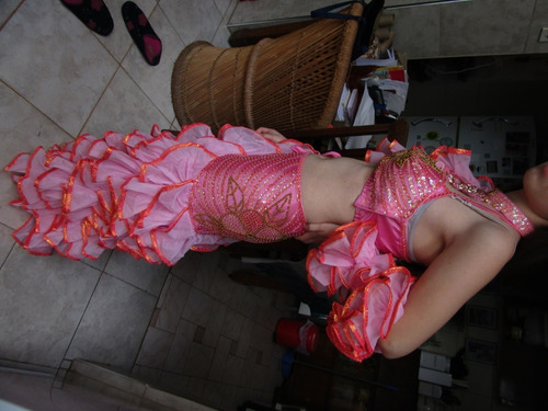 Traje De Danza Latina Salsa