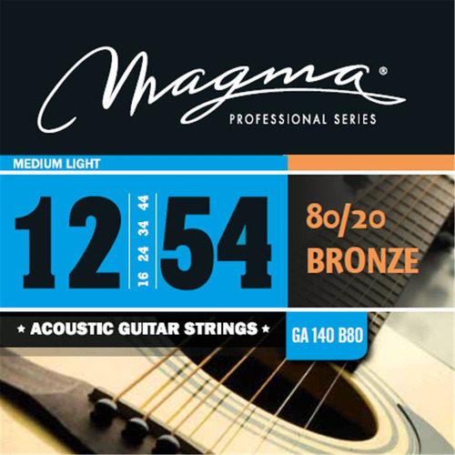 Cuerdas Guitarra Acústica Magma 012 Elecroacustica Ga140b80