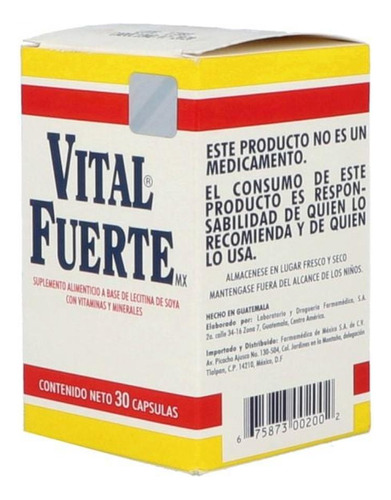 Vital Fuerte Mx Caja Con 30 Cápsulas