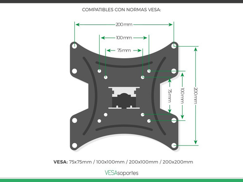 Imagen 8 de 9 de Soporte Tv Led Lcd Iofi Móvil Articulado 32 39 40 42 43