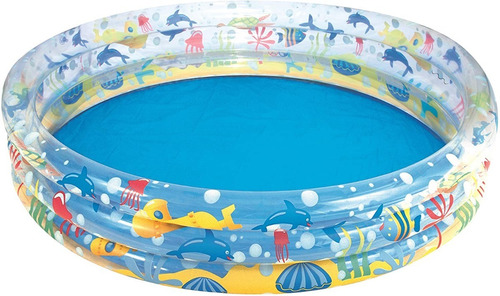 Imagen 1 de 3 de Pileta 3 Aros Mundo Marino Bestway 51005 Casa Valente