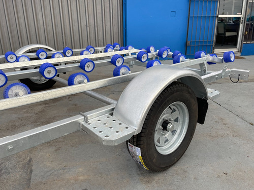 Trailer Doble Nautica En Acero Galvanizado Ponta Power Sport
