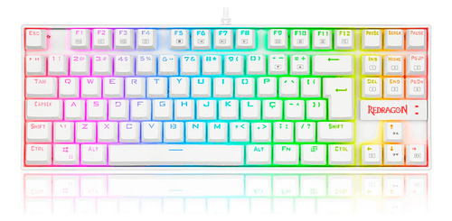 Teclado Redragon Kumara K552 White Switch Blue Rgb