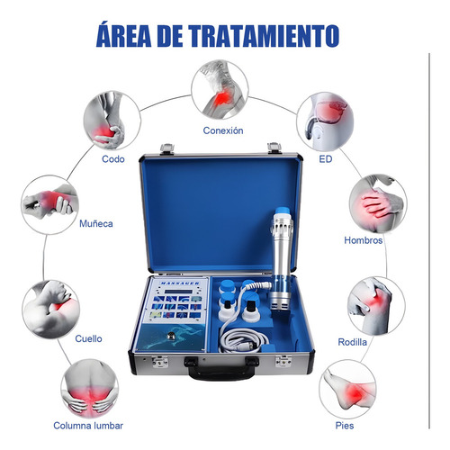 Aparato Portátil De Fisioterapia Ondas Choque Rehabilitación