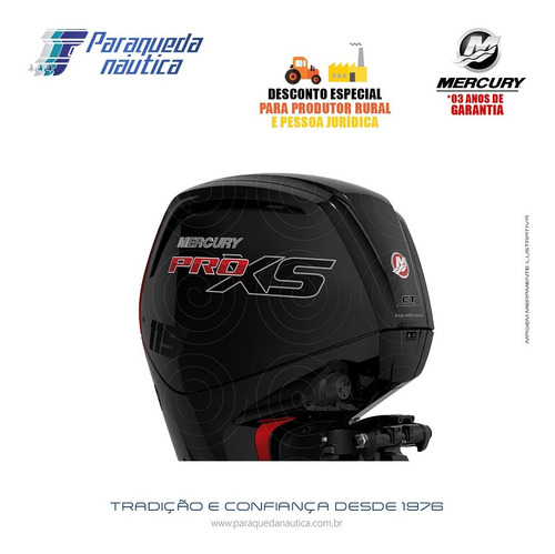 Motor De Popa Mercury 4 Tempos 115hp Elpt Efi Ct Pro Xs