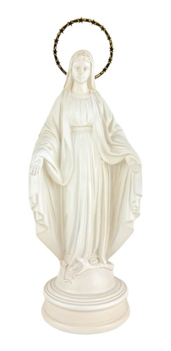 Imagem Escultura Nossa Senhora Das Graças 20cm Branca