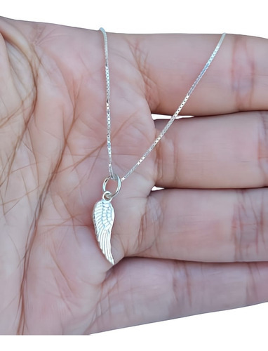 Cadena Con Dije Ala Ángel Plata 925 