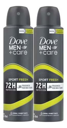 Dove Men + Care Sport Fresh 72h De Proteccion Kit X2