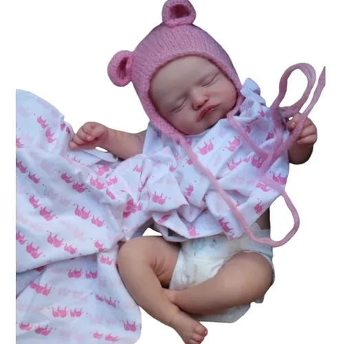 comprar Bebe Boneca Reborn Dormindo Pintura Realista