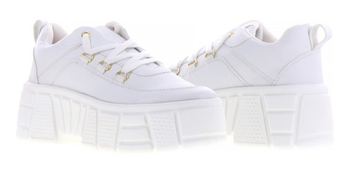 Imagen 1 de 4 de Tenis Mujer De Plataforma Casuales Erez Negro