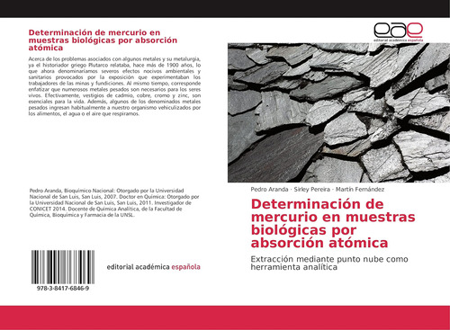 Libro: Determinación Mercurio Muestras Biológicas Por